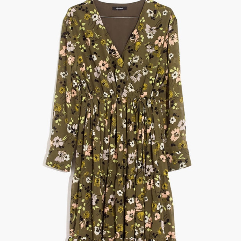 Madewell tiered midi-dress in wildblooms